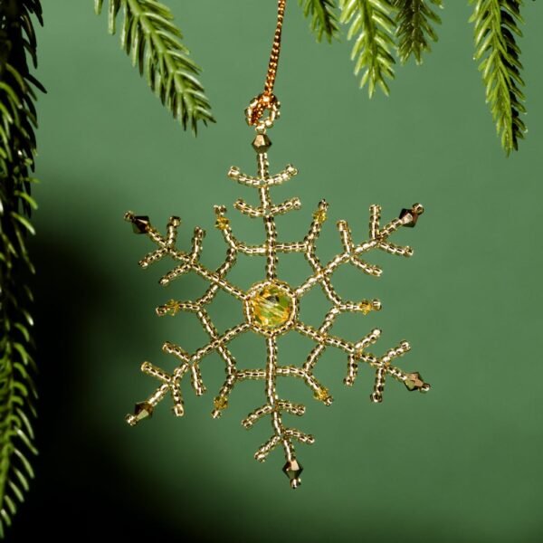Gold Snowflake Ornament