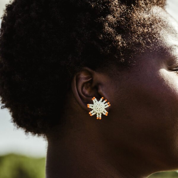 Sunburst Beaded Earrings