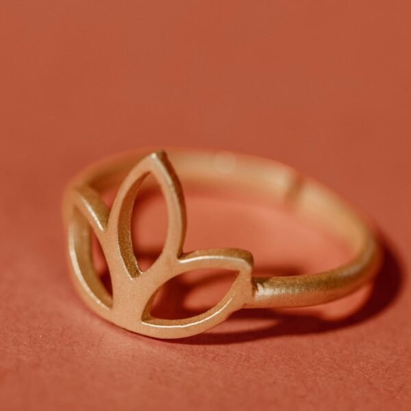 Brass Lotus Ring