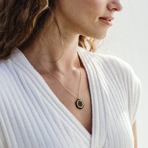 Robin Hexagon Necklace