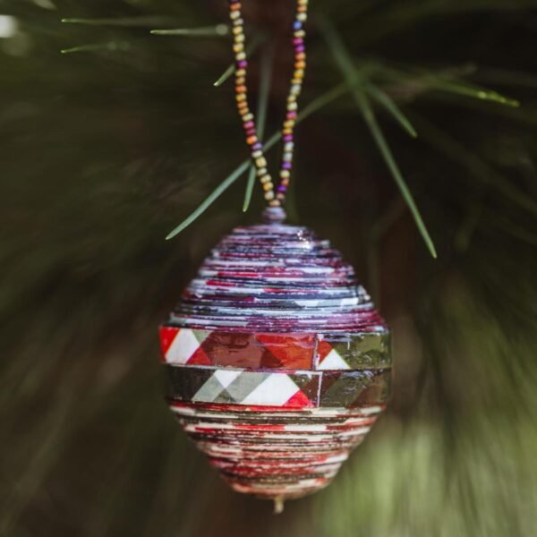 Christmas Plaid Paper Ornament